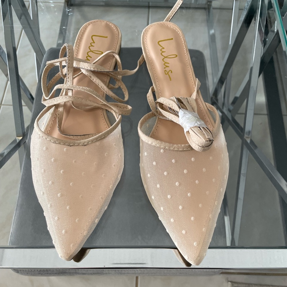 Lace up flats